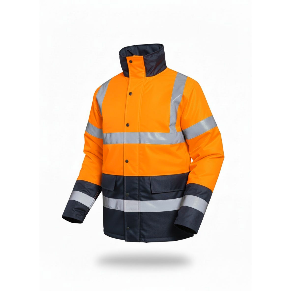 NEON HV Parka Orange/Navy