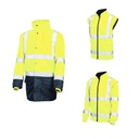 REFLECT HV 5IN1 Parka Yellow/Navy