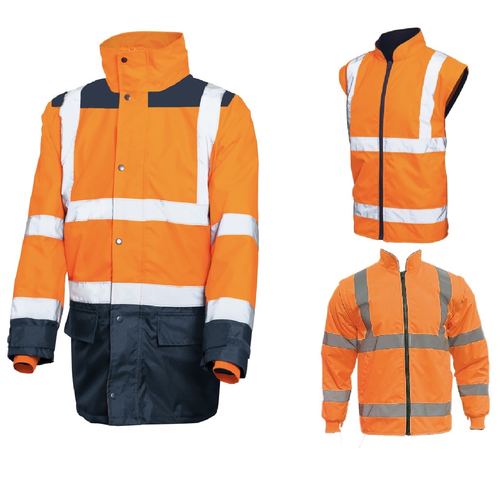 ASTRAL HV 5IN1 Parka Orange/Navy